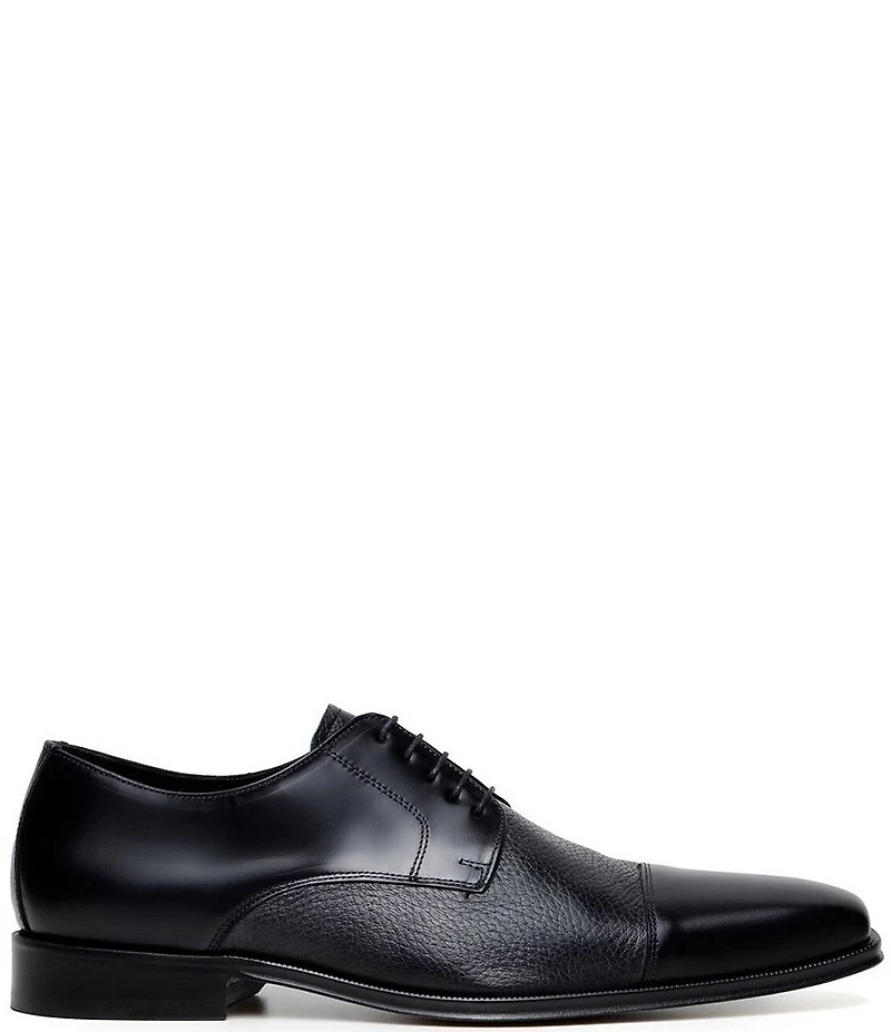 Belvedere Men's Alexander Leather Cap Toe Derby Dress Shoes