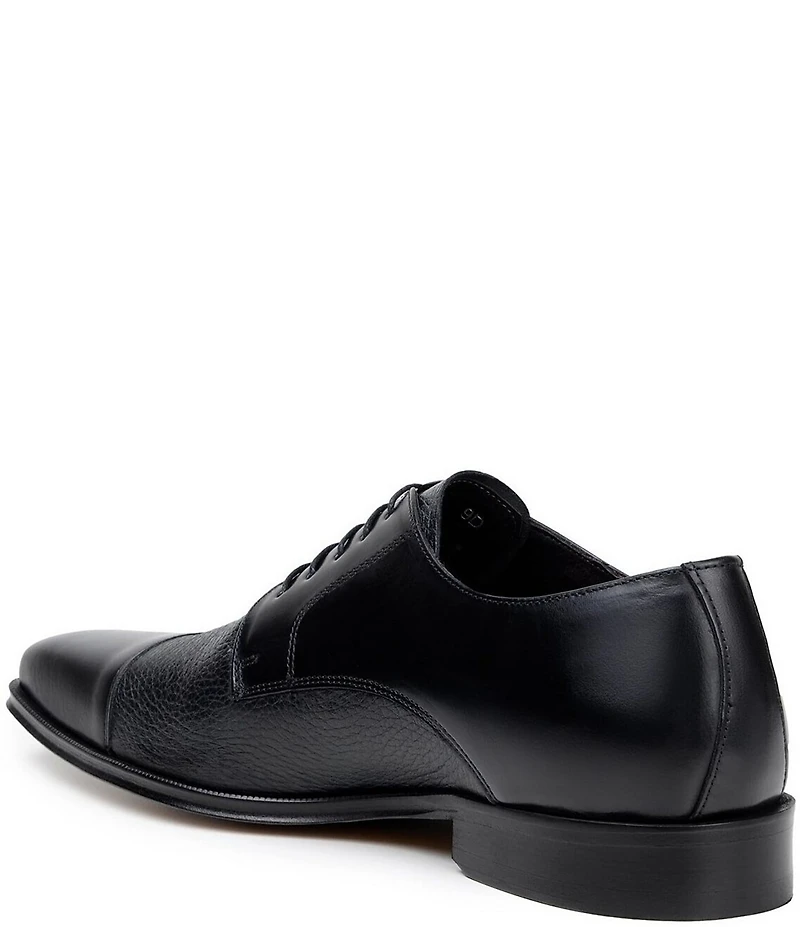 Belvedere Men's Alexander Leather Cap Toe Derby Dress Shoes