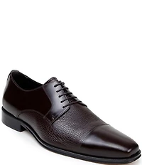 Belvedere Men's Alexander Leather Cap Toe Derby Dress Shoes