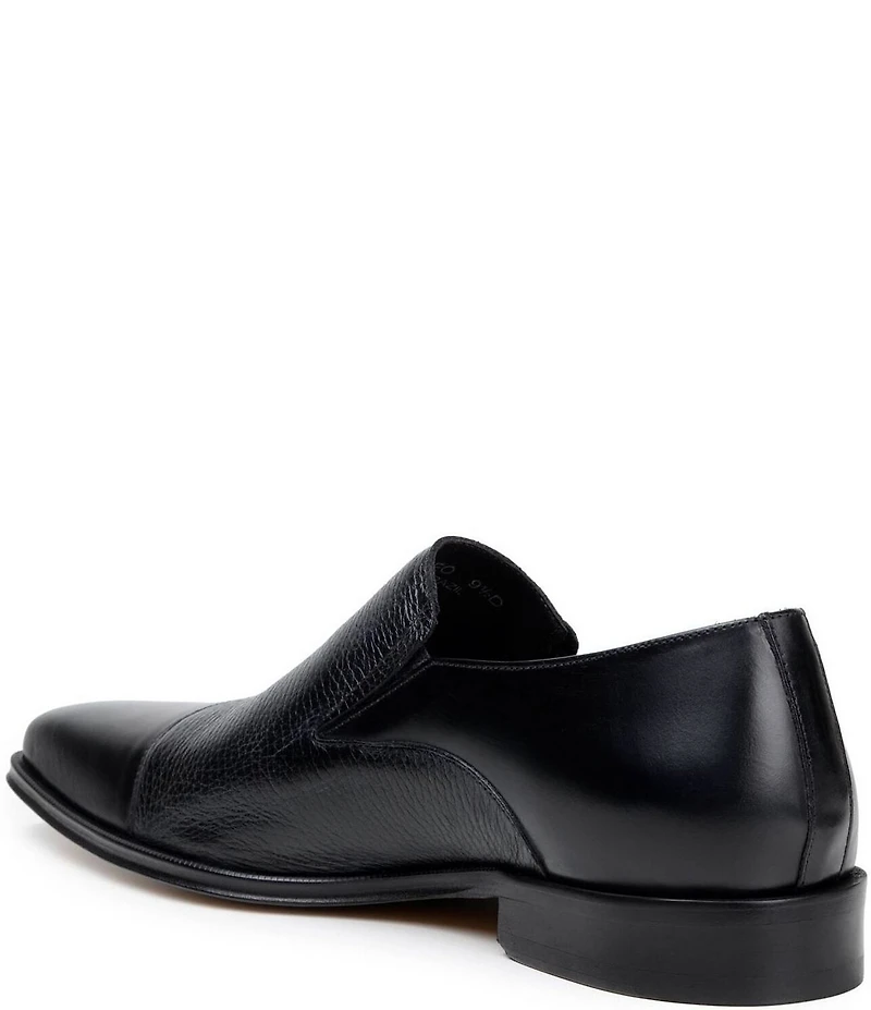 Belvedere Men's Andreo Deerskin Leather and Italian Calf Leather Cap Toe Derby Dress Shoes