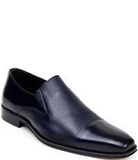 Belvedere Men's Andreo Deerskin Leather and Italian Calf Leather Cap Toe Derby Dress Shoes