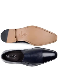 Belvedere Men's Andreo Deerskin Leather and Italian Calf Leather Cap Toe Derby Dress Shoes