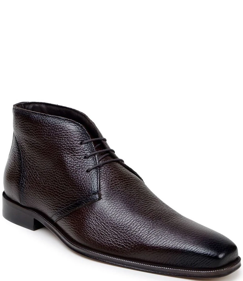 Belvedere Men's Axel Leather Lace Up Dress Boots