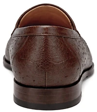 Belvedere Men's Bartolo Ostrich Quill Bit Buckle Dress Loafers