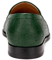 Belvedere Men's Bartolo Ostrich Quill Bit Buckle Dress Loafers