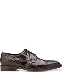 Belvedere Men's Batta Ostrich Cap Toe Lace Up Derby Dress Shoes