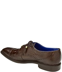 Belvedere Men's Batta Ostrich Cap Toe Lace Up Derby Dress Shoes