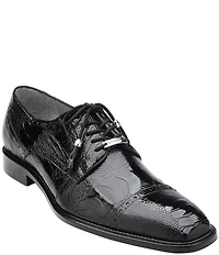 Belvedere Men's Batta Ostrich Cap Toe Lace Up Derby Dress Shoes