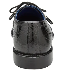 Belvedere Men's Batta Ostrich Cap Toe Lace Up Derby Dress Shoes