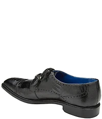 Belvedere Men's Batta Ostrich Cap Toe Lace Up Derby Dress Shoes