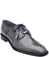 Belvedere Men's Batta Ostrich Cap Toe Lace Up Derby Dress Shoes