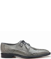 Belvedere Men's Batta Ostrich Cap Toe Lace Up Derby Dress Shoes