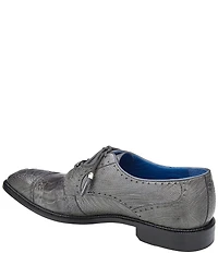 Belvedere Men's Batta Ostrich Cap Toe Lace Up Derby Dress Shoes