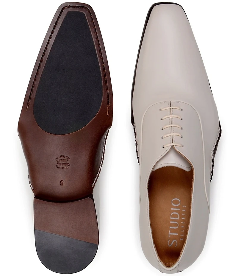 Belvedere Men's Bianca Leather Dress Oxfords