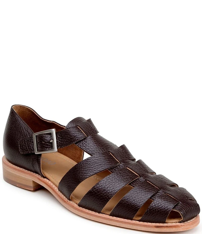 Belvedere Men's Elio Deerskin Leather Fisherman Sandals