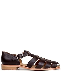 Belvedere Men's Elio Deerskin Leather Fisherman Sandals
