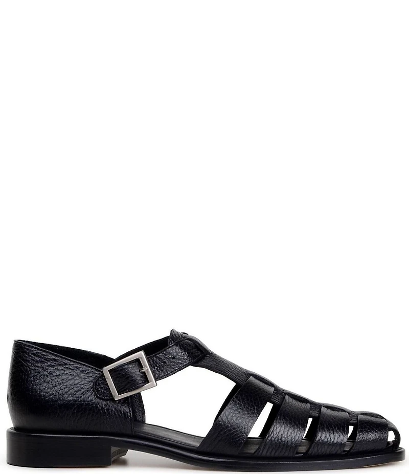 Belvedere Men's Elio Deerskin Leather Fisherman Sandals