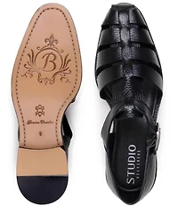 Belvedere Men's Elio Deerskin Leather Fisherman Sandals