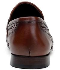 Belvedere Men's Luca Woven Leather Penny Loafers