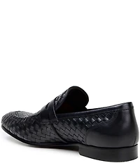 Belvedere Men's Luca Woven Leather Penny Loafers