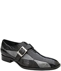 Belvedere Men's Marte Ostrich Monk Strap Dress Shoes