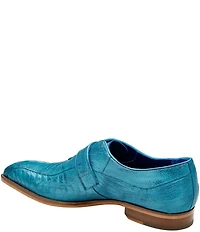Belvedere Men's Marte Ostrich Monk Strap Dress Shoes