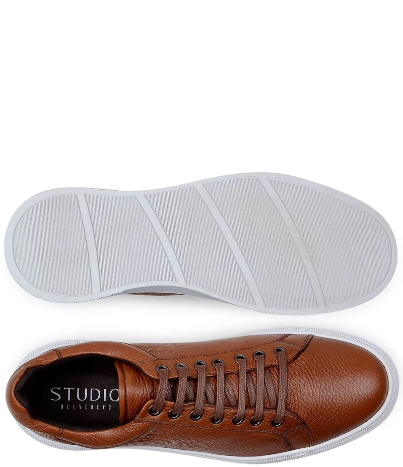 Belvedere Men's Matteo Deerskin Leather Sneakers