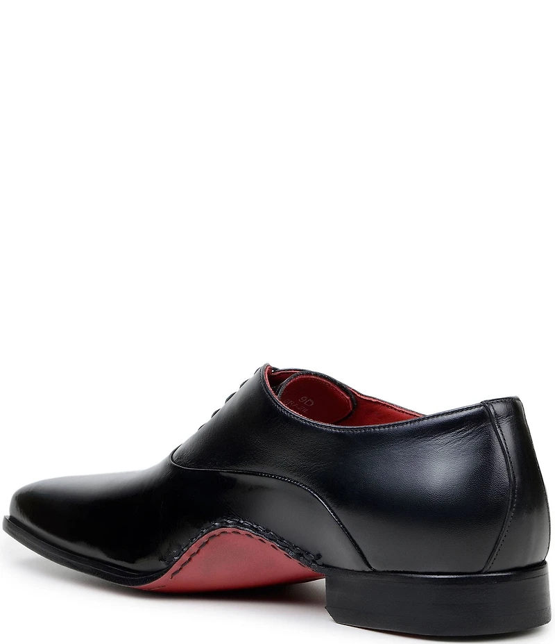 Belvedere Men's Nero Leather Dress Oxfords