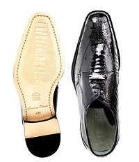 Belvedere Men's Siena Ostrich Square Toe Oxfords