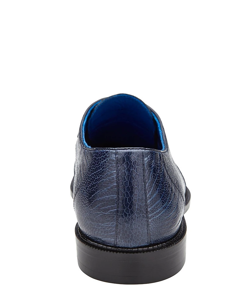 Belvedere Men's Siena Ostrich Square Toe Oxfords