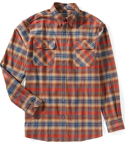 Beretta Stretch Cadet Plaid Flannel Long Sleeve Woven Shirt