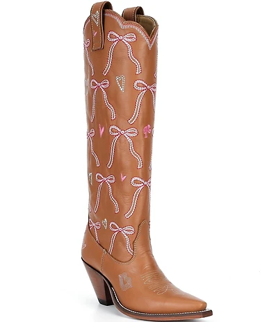 Besita Boots Barbie™ Chic Bow Leather Tall Western Boots