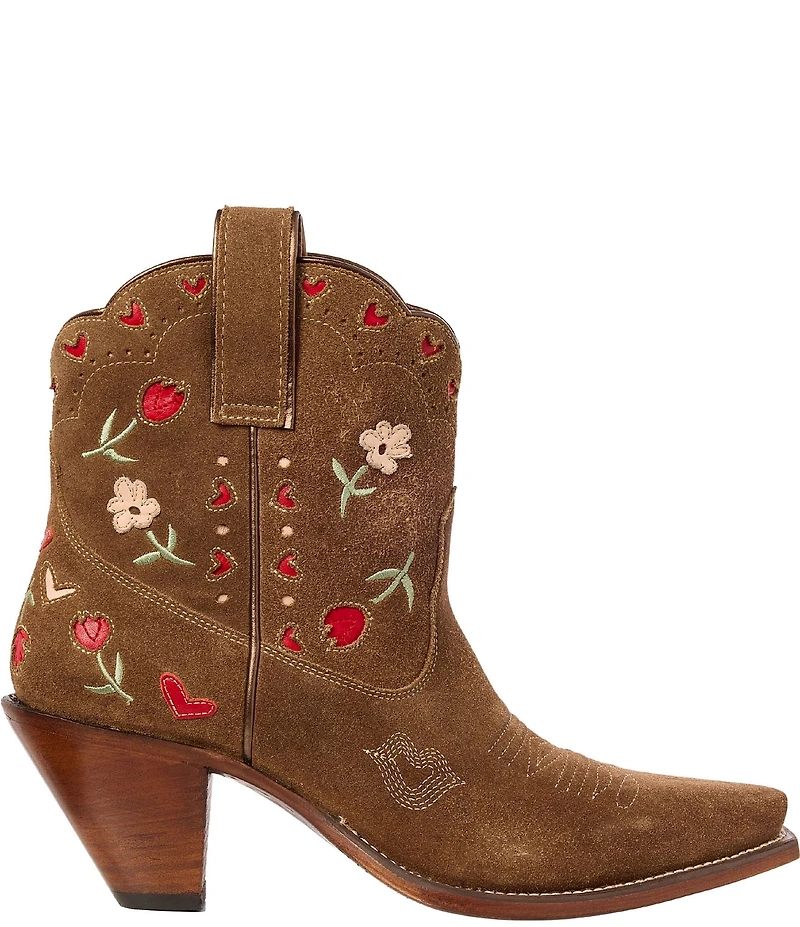 Besita Boots Bloom Suede Floral Booties