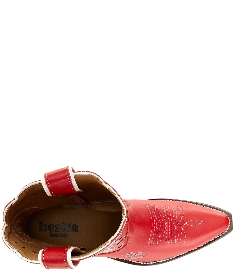 Besita Boots The Bright Boot Leather Western Booties