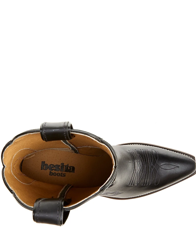 Besita Boots The Lucky Boot Leather Western Booties