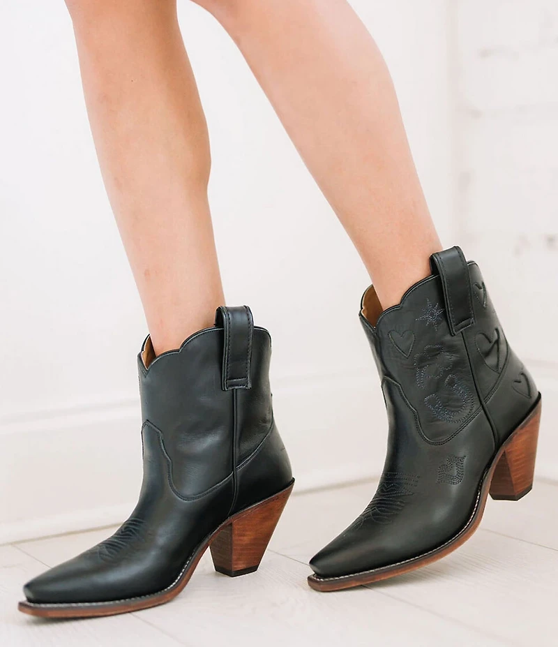 Besita Boots The Lucky Boot Leather Western Booties