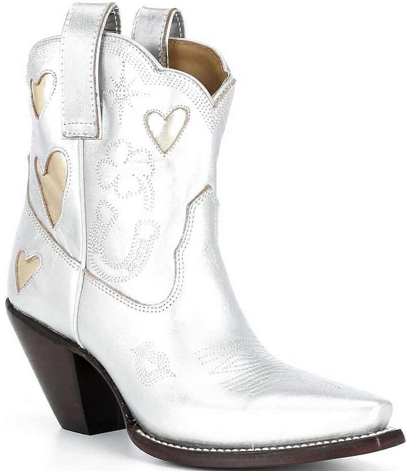 Besita Boots The Lucky Metallic Leather Booties