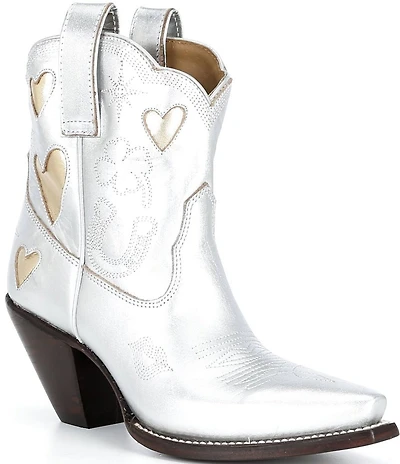 Besita Boots The Lucky Metallic Leather Booties