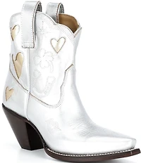 Besita Boots The Lucky Metallic Leather Booties