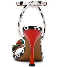 Betsey Johnson Addison Flower Print Strawberry Ornament Dress Sandals