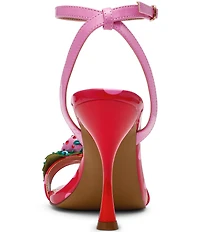 Betsey Johnson Addison Polka Dot Print Strawberry Ornament Dress Sandals
