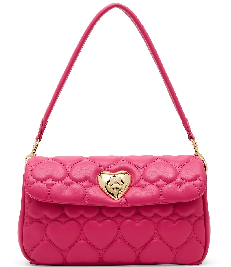 Betsey Johnson Always Heart Core Flap Shoulder Bag