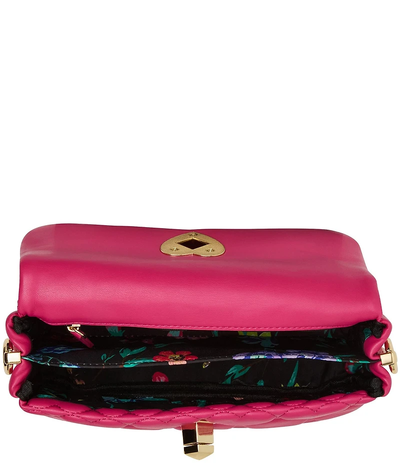 Betsey Johnson Always Heart Core Flap Shoulder Bag