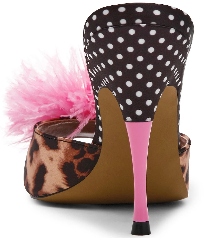 Betsey Johnson Avery Pom Pom & Pearl Embellished Dress Slide Sandals