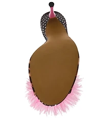 Betsey Johnson Avery Pom Pom & Pearl Embellished Dress Slide Sandals