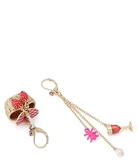 Betsey Johnson Backyard Picnic Basket Mismatch Novelty Earrings