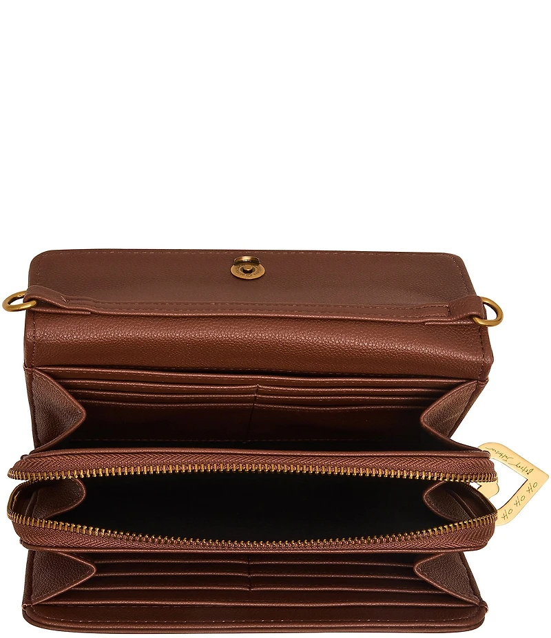 Betsey Johnson Baking Spirits Bright Gingerbread Wallet Crossbody Bag