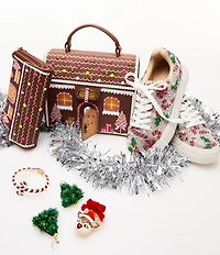 Betsey Johnson Baking Spirits Bright Gingerbread Wallet Crossbody Bag