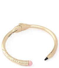 Betsey Johnson Best In Class Chewed Pencil Bangle Bracelet