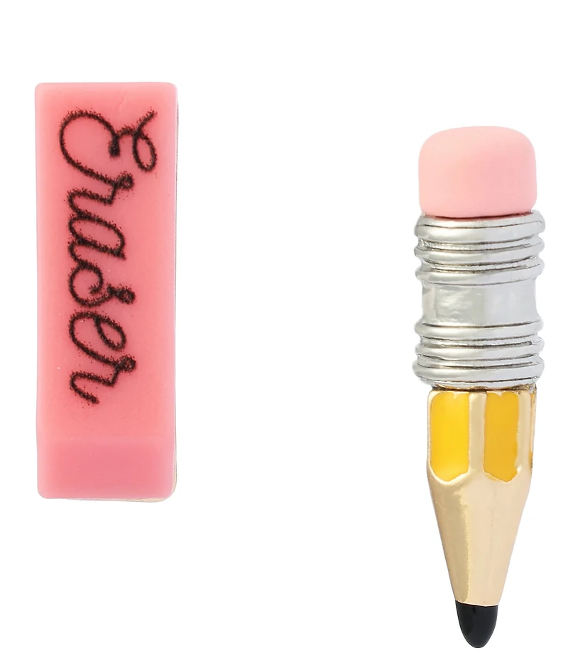 Betsey Johnson Best in Class Mismatched Eraser Stud Earrings